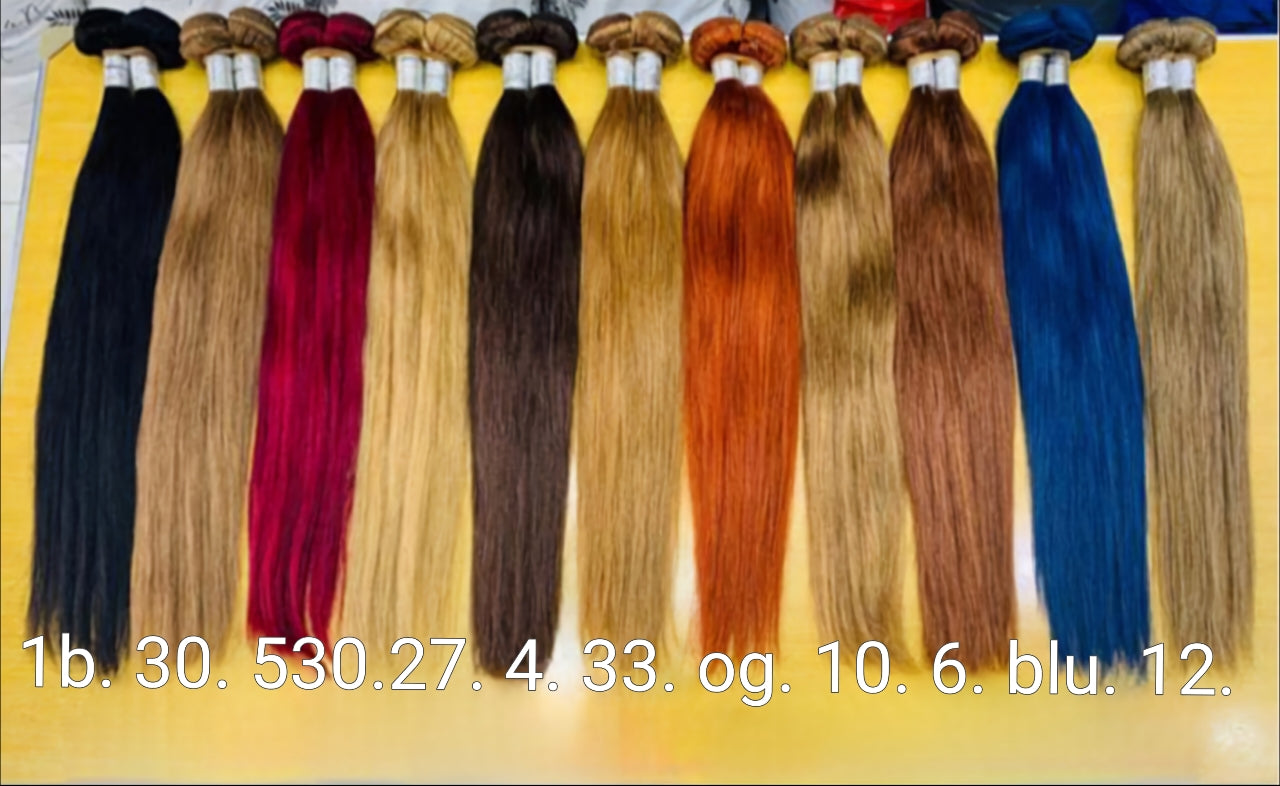 Virgin Italian Colors Bundles Human Hair Extensions In UAE