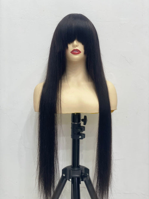 long hair with bangs - Natural Hair and Wigs