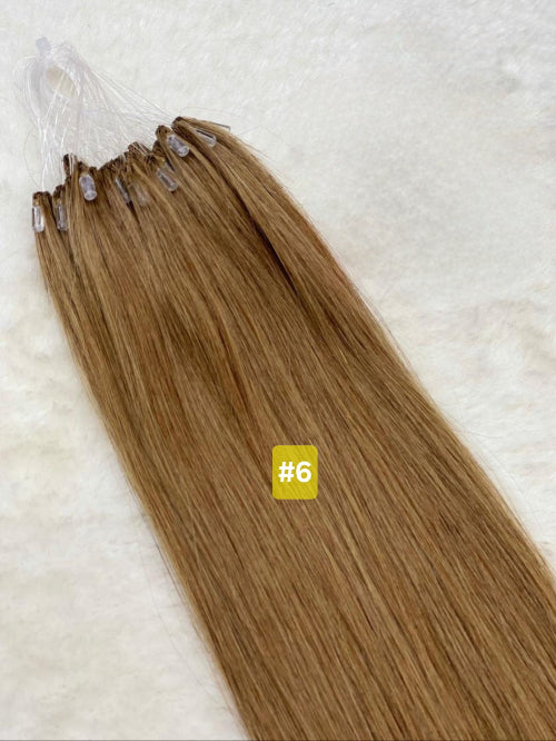 micro loop light brown hair extensions