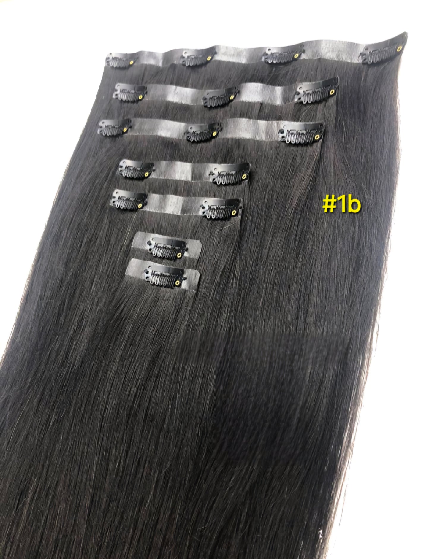 Seamless Human Hair Clips On Extensions Seamless Clip in Extension