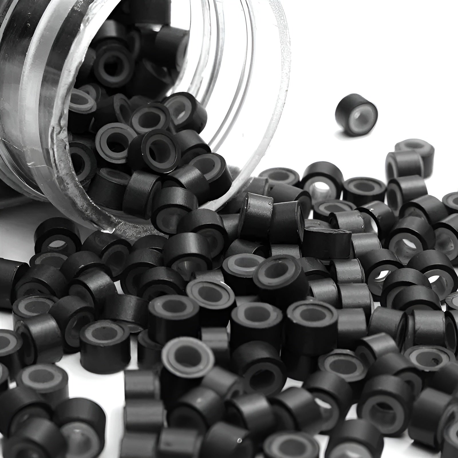 Micro link Beads 5mm for Hair Extensions without Silicone Beads Micro Rings - Natural Hair and Wigs