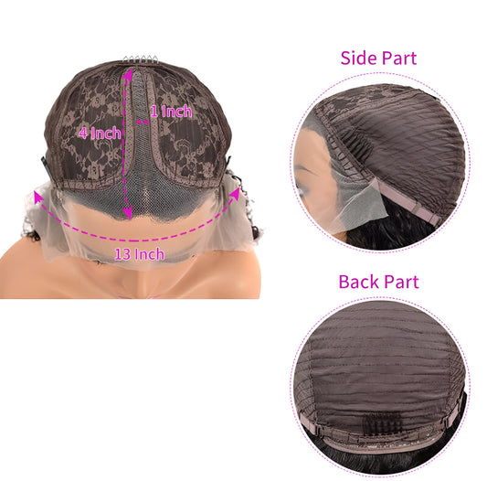Ombre Grey Bob Wig Human Hair Virgin Peruvian Black and Gray Mix Wig - Natural Hair and Wigs