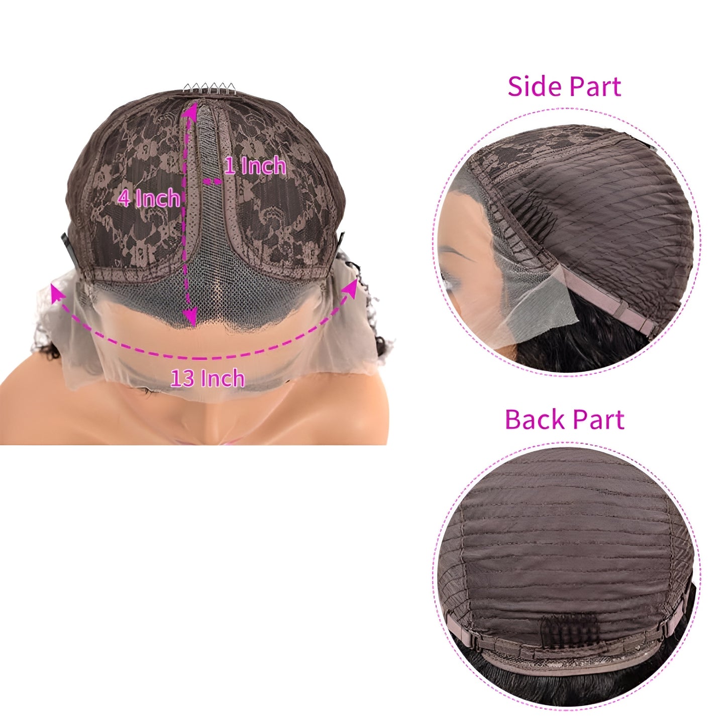 Black mix Grey Hair Bob Wig Human Hair Gray and Black Bob Wig Peruvian