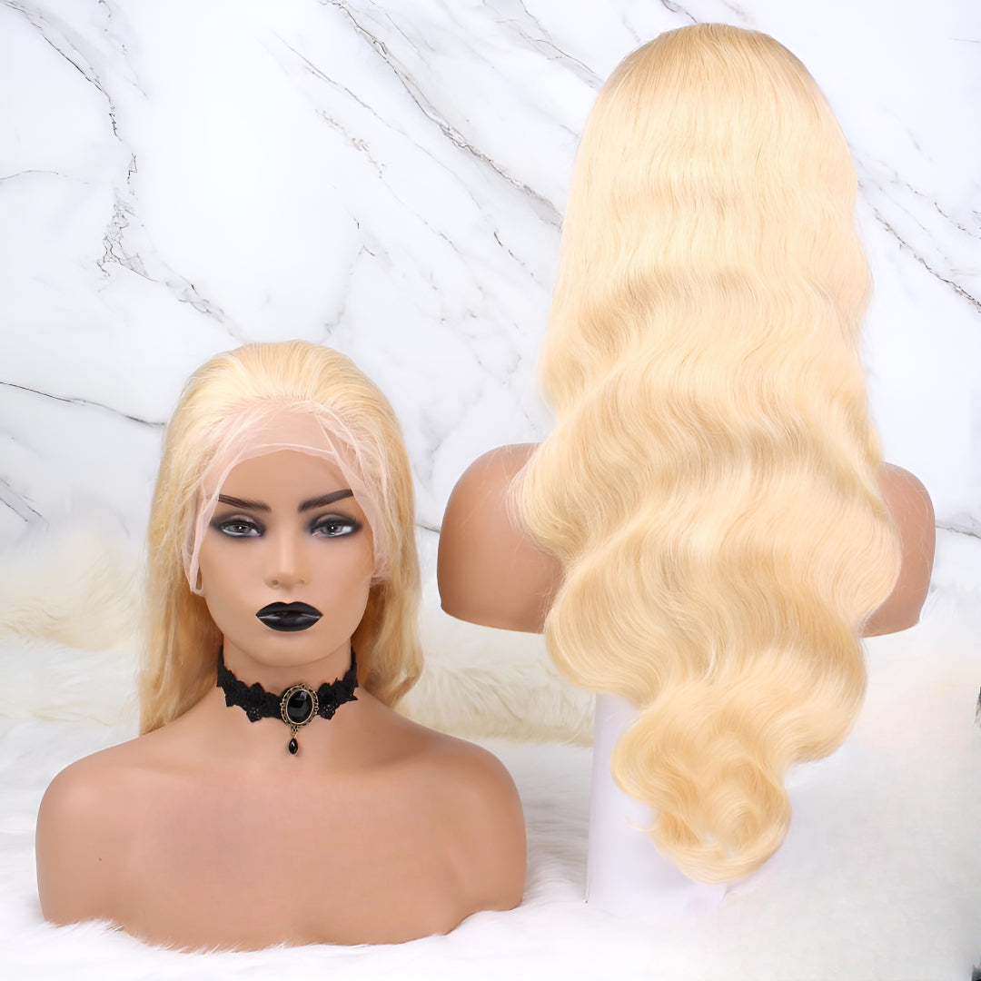 Blonde Hair Wig Human Hair - Natural Hair and Wigs