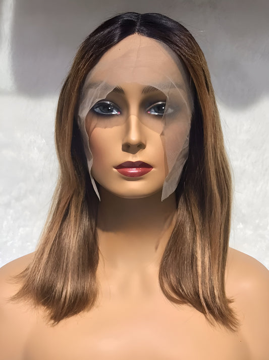 highlights middle part bob wigs