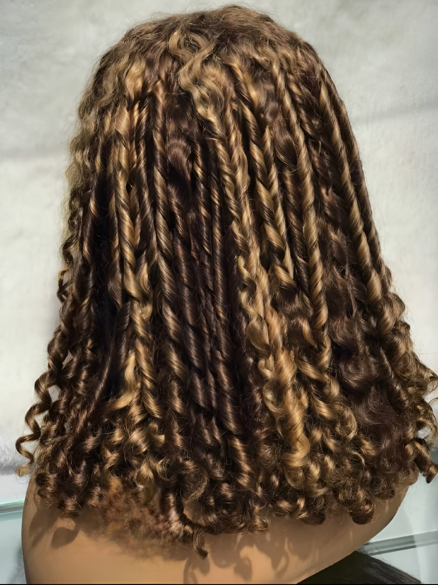 Curly Lace Front Bob Wig Human Hair Curly Ombre & Natural Bob Wig