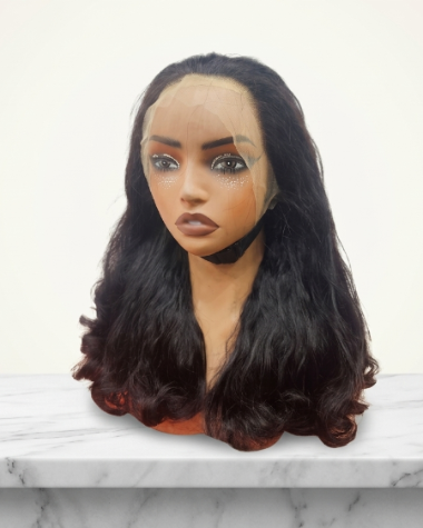 180 density bouncy loose wave frontal wig. 
natural curly human hair wig. 
Premium glueless lace front human hair wig. 
Bouncy curly human hair lace front wig. 
Ready-to-wear bouncy body wave lace wig. 
