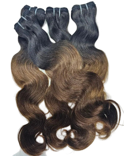 1B 4 Wavy Hair Bundles. bundle hair extensions in colour. 
1B 4 Wavy Hair Bundles black and brown human hair. 
1B 4 Hair Weft Extensions wavy texture.