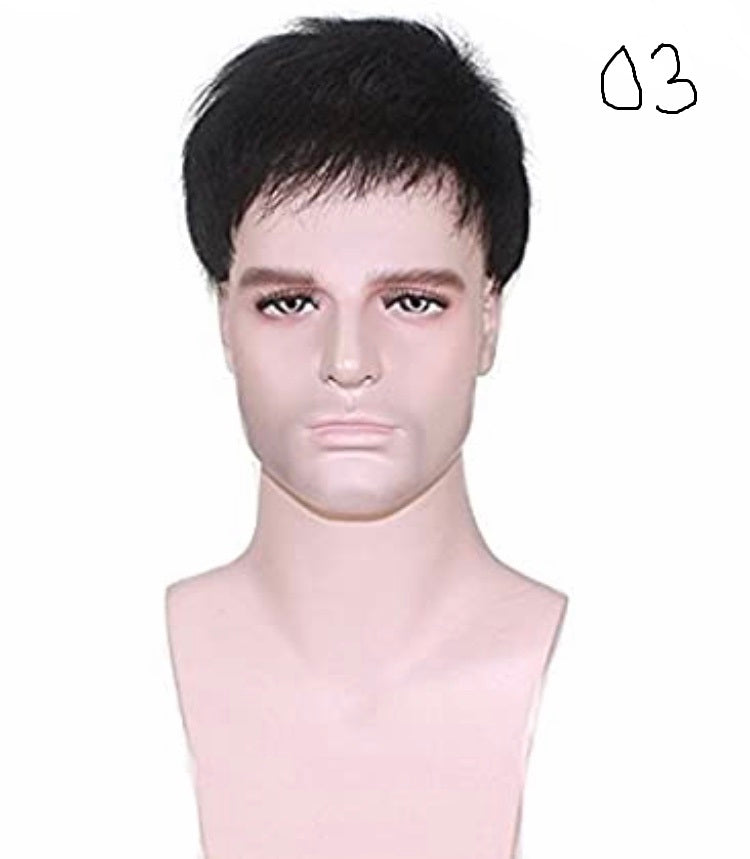 Men's Wig Human Hair Full Wig Cap For Men's In Dubai Wig For Men - Natural Hair and Wigs