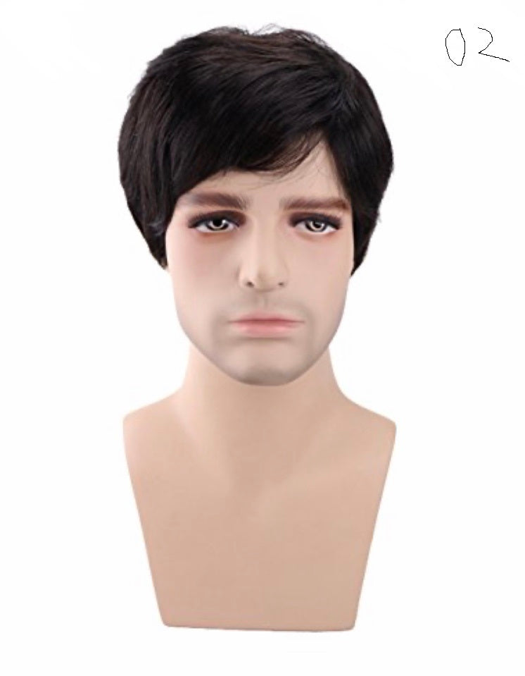 Men's Wig Human Hair Full Wig Cap For Men's In Dubai Wig For Men - Natural Hair and Wigs