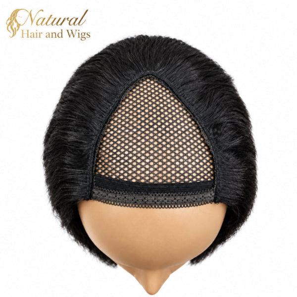 Premium V Part human hair wig for women.