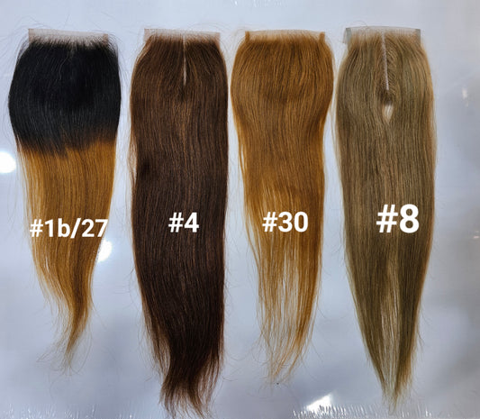 human hair color closure