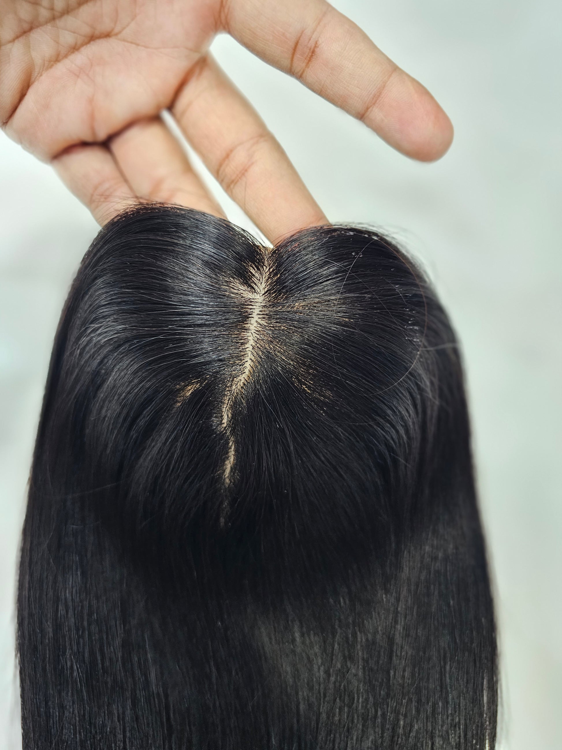 women's human hair topper