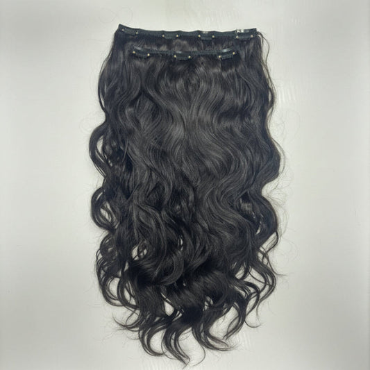 2 Piece Clip in Hair Extensions Body Wave Clip in Hair Extensions UAE