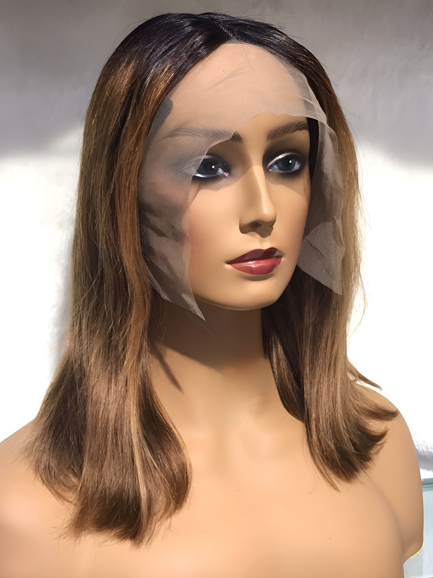 ombre middle part bob wigs