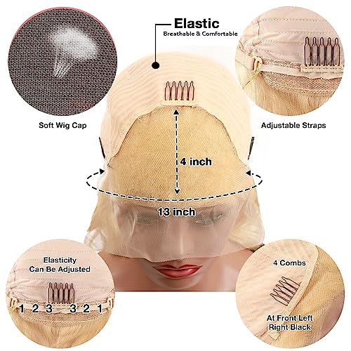 Blonde Human Hair Lace Front Wig Premium Quality Vietnamese