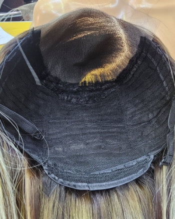 Human Hair Blonde Highlight Bob Wig Dubai