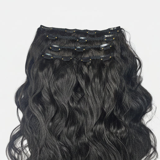 5 Piece Clip in Hair Extensions Body Wave Natural Clip in Extensions Sets