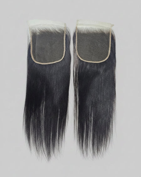 5x5 HD Lace Closure. 5x5 closure with baby hair. 
5x5 human hair closure with soft HD lace finish. 
Natural-looking 5x5 HD lace closure for wig making.