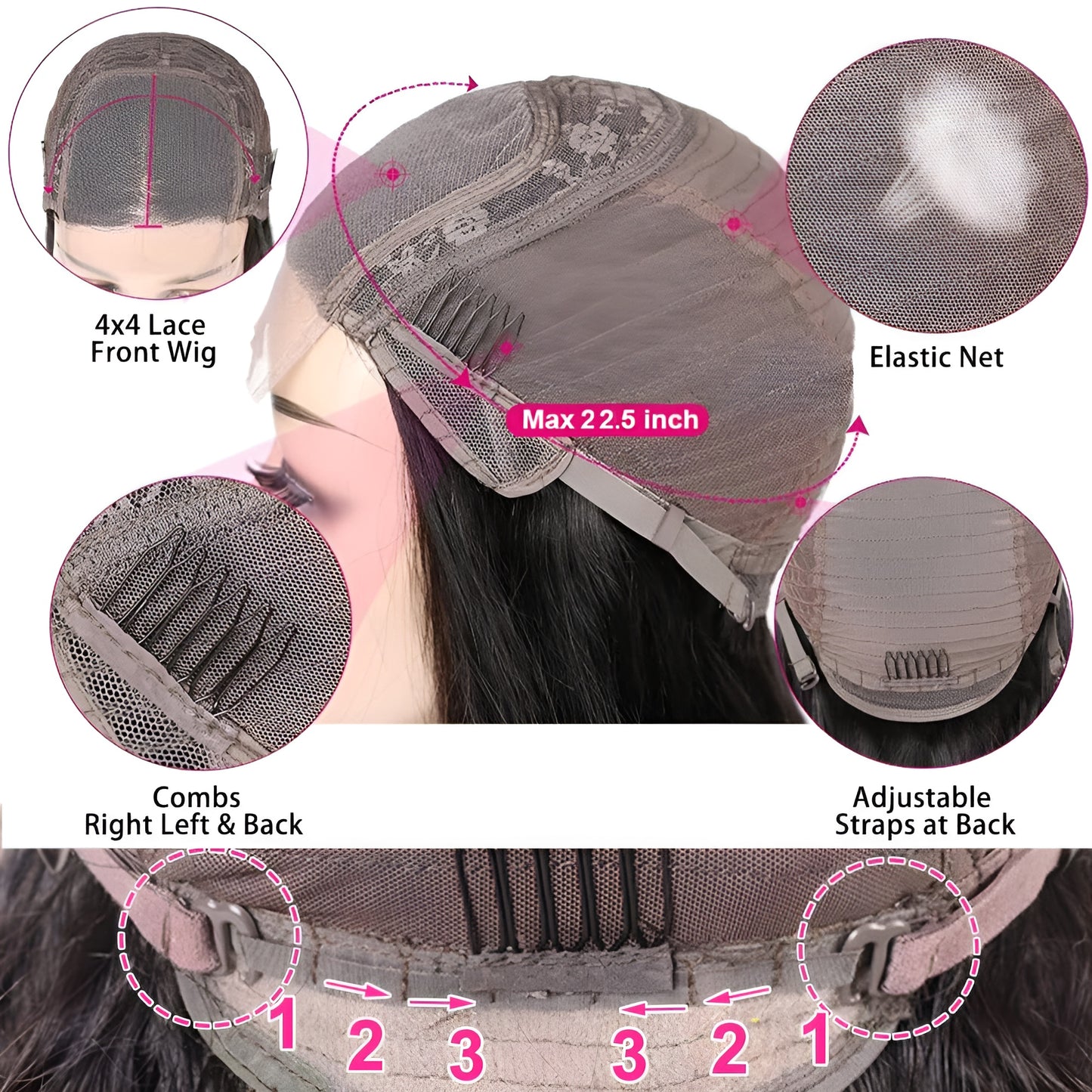 Human Hair Closure Bob Wigs for Women Cheap Brazilian Bob Wig In Uae