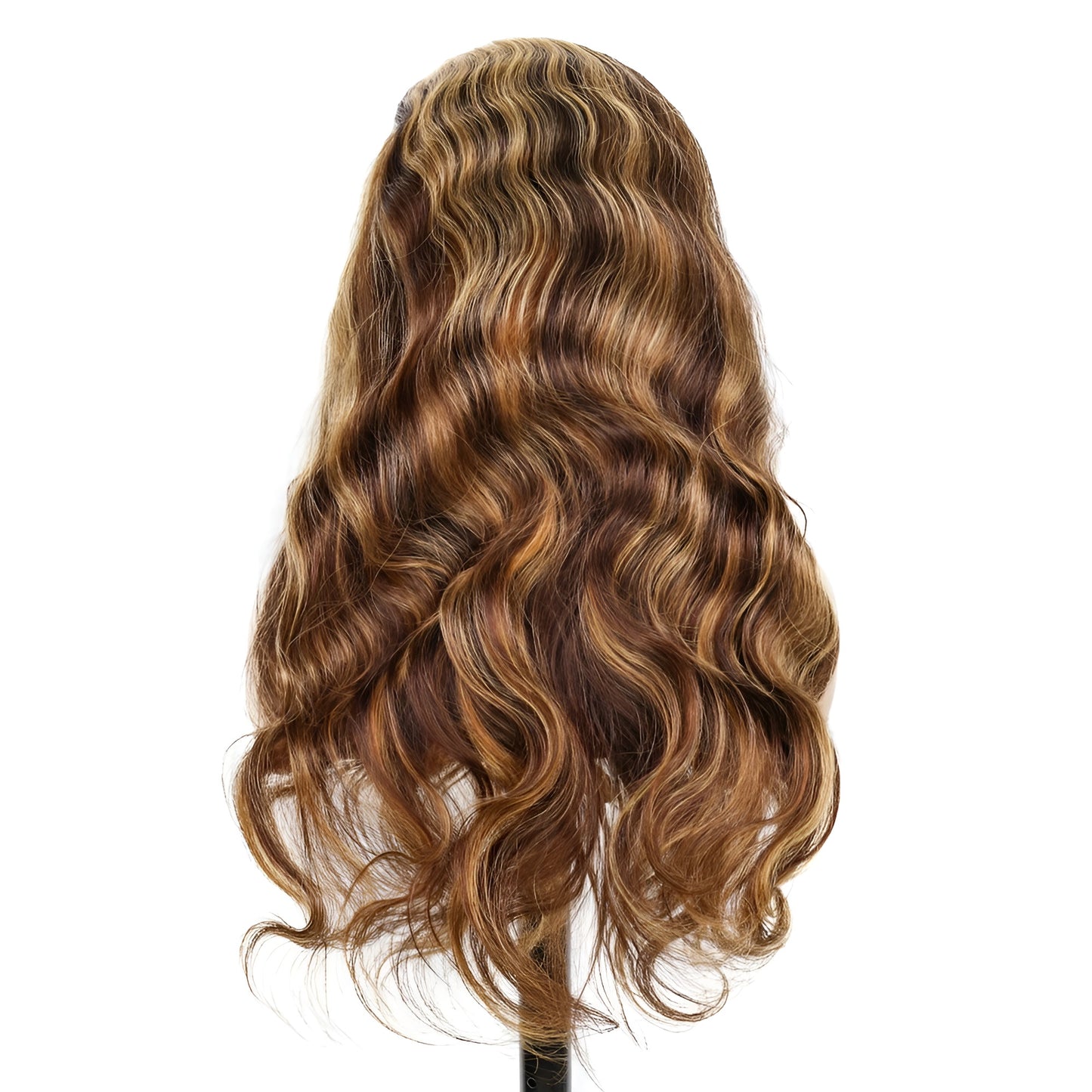 Highlighted Body Wave Lace Front Italian Wig for Women Ombre Wavy Wig