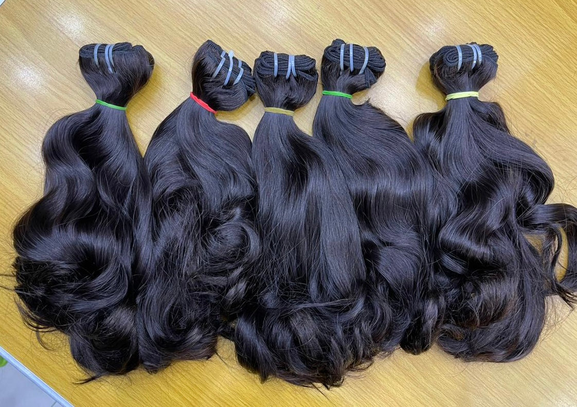 Best Quality Bundle Human Hair Vietnamese Sea Wave Bundles Hair Weft - Natural Hair and Wigs