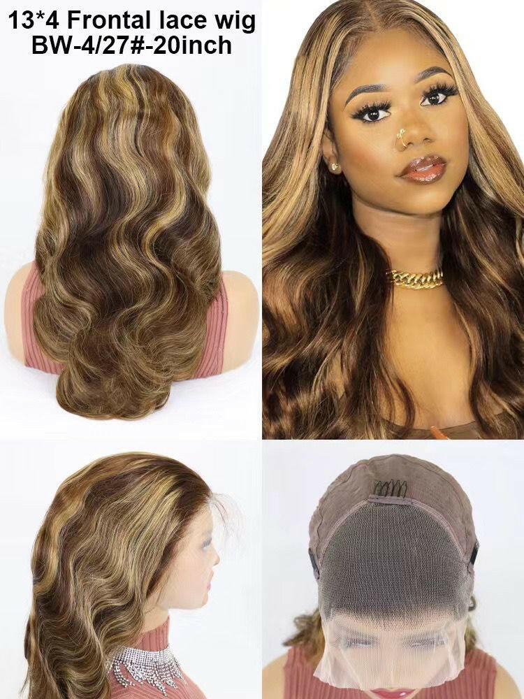 Virgin Italian Human Hair Ombre Front Lace Wig For Women In Dubai - Natural Hair and Wigs