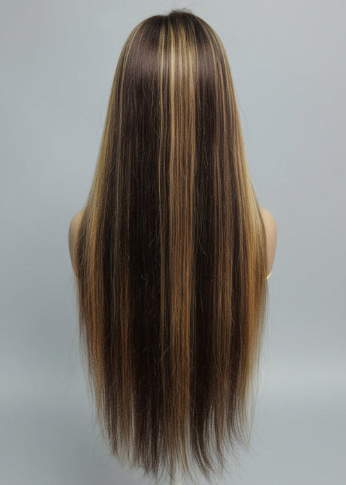 Balayage Human Hair Wig, 
Brown Highlight Wig UAE, 
Brown Ombre Human Hair Wig, 
Ombre HD Lace Wig, 
