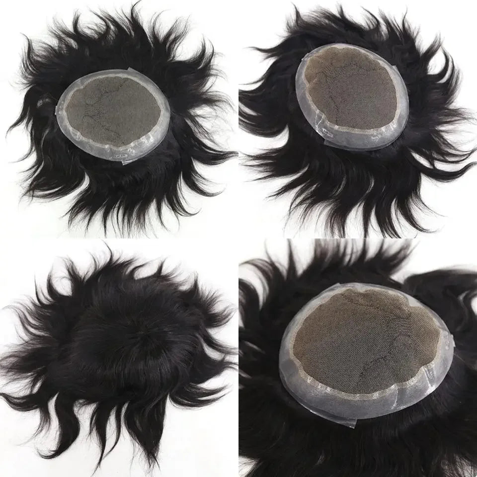 Best Hair System for Men Toupee Hair Replacement Patch for Male - Natural Hair and Wigs