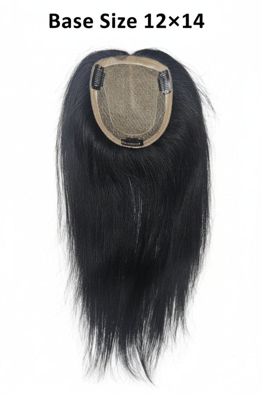 Best hair topper human hair with silk base for thinning crown
