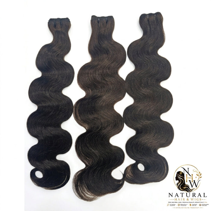 Best Wavy Natural Dark Brown Hair Bundles Dubai