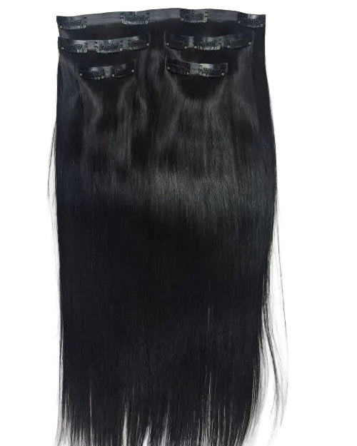 Black Seamless Clip In Hair | Invisible Clip In Hair Extension | Seamless Hair