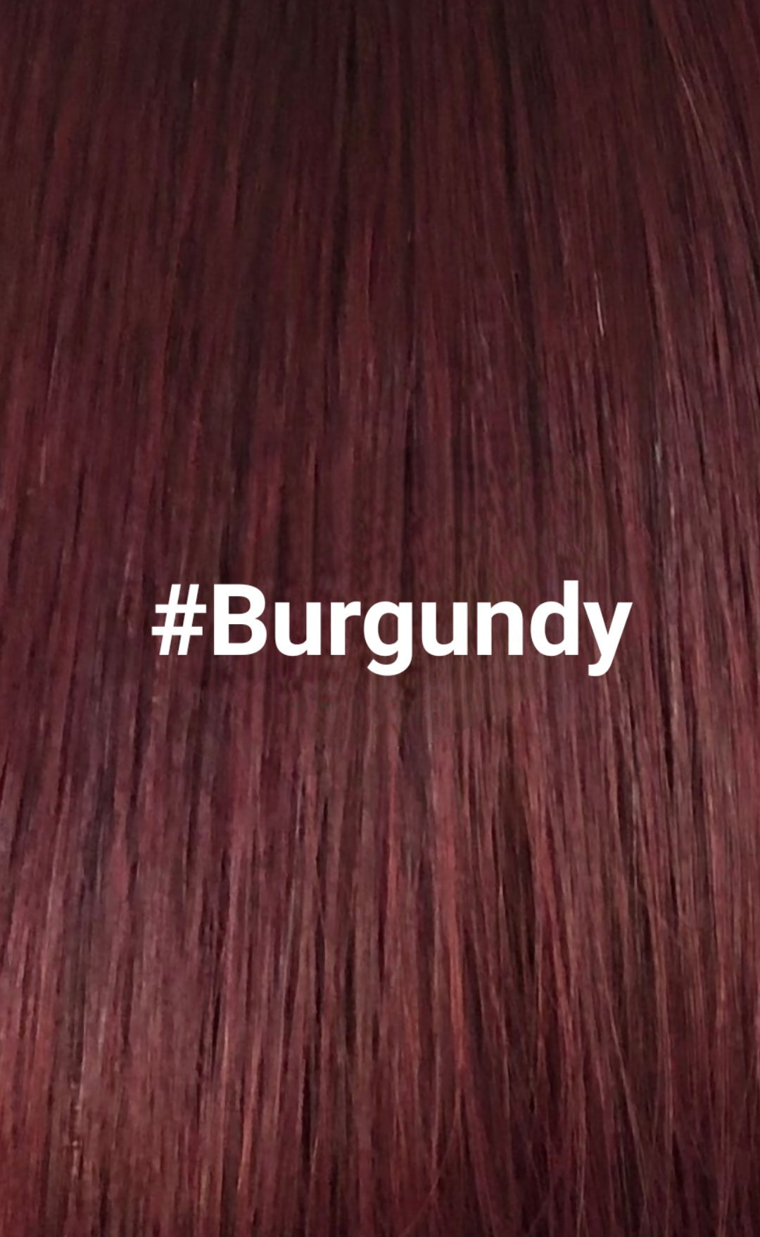 Burgundy Claw Clip Ponytail Extensions