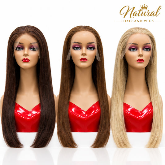 Natural Brown Human Hair Wig Dubai.