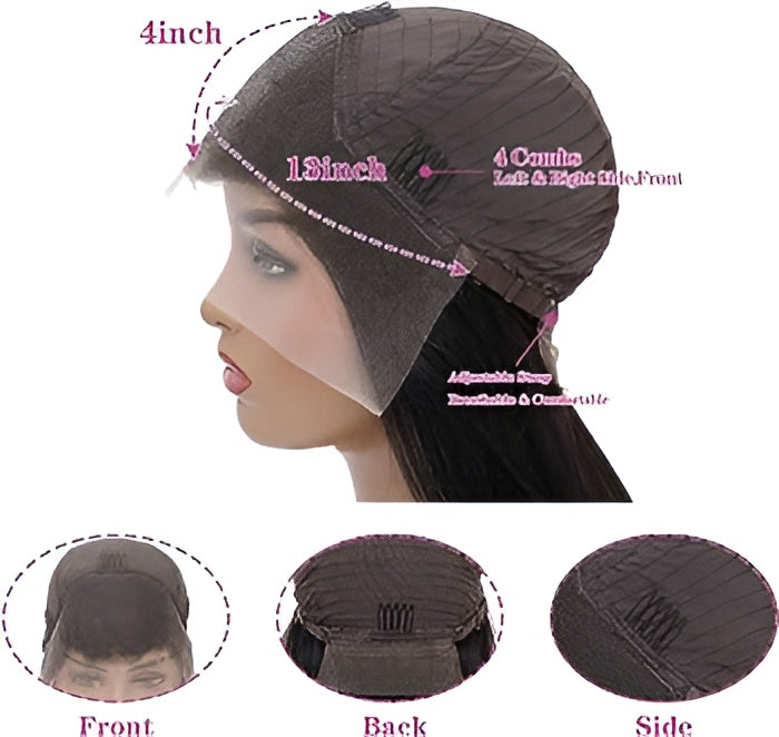 Ombre Highlights Lace Front Curly Wig Italian Human Hair Abu Dhabi