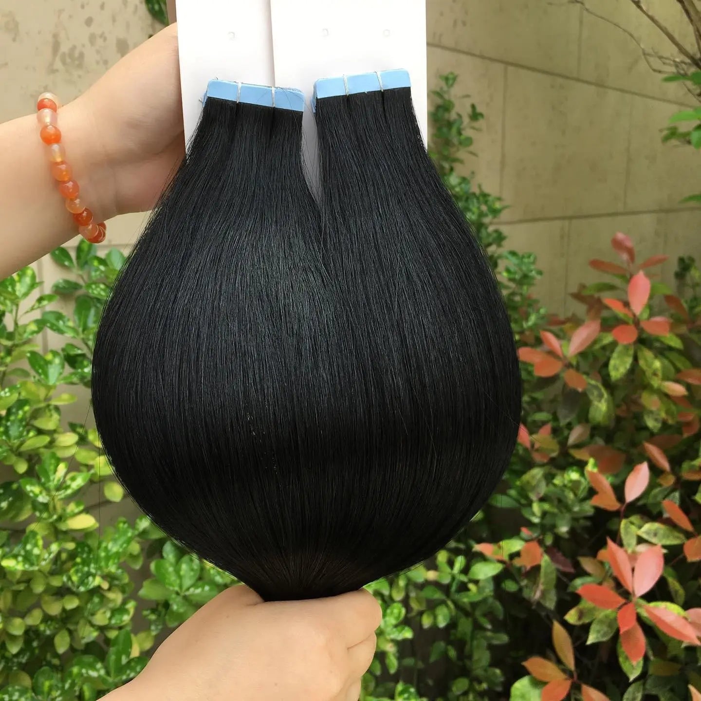 Human Hair Tape In Extension Stickers Extension Peruvian Hair - Natural Hair and Wigs