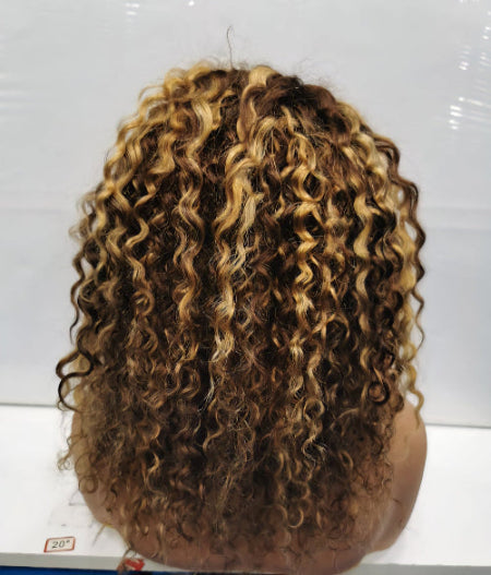 Highlight Curly Wig Curly Ombre Natural Hair and Wigs