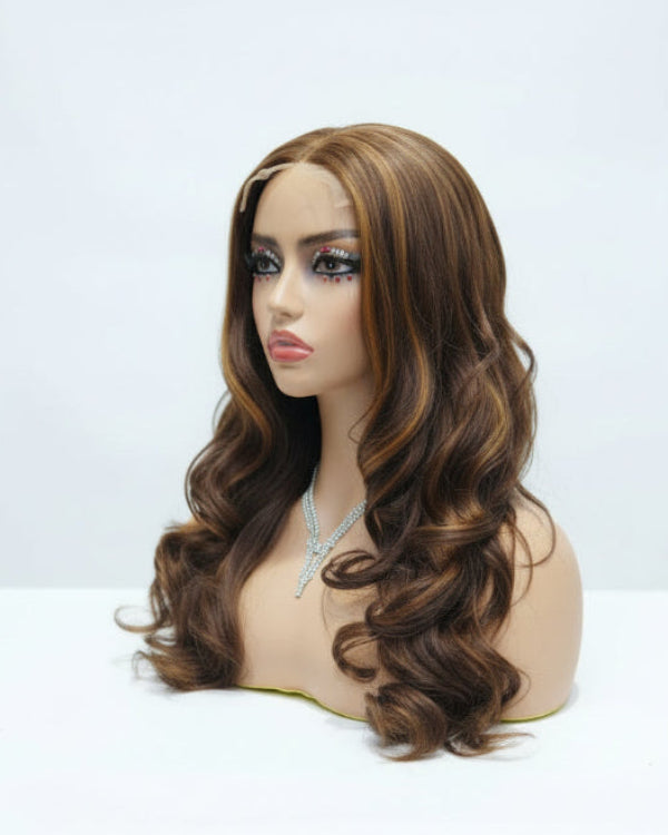 Honey Ombre HD Closure Wig with soft waves