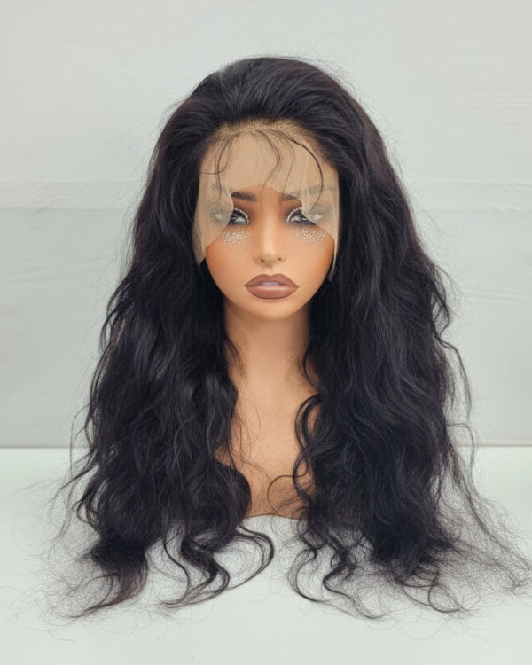 Human Hair 360 Lace Wig with soft body wave texture