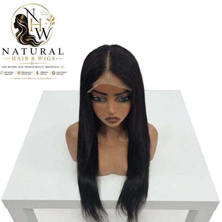 Premium glueless human hair wig ready for fast delivery across Dubai and Abu Dhabi