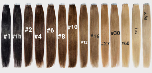 Tape Hair Extensions Remy Human Hair Stickers Hair Extensions