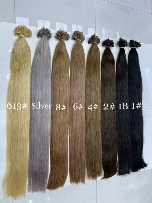 nail tip keratin human hair extensions near me 