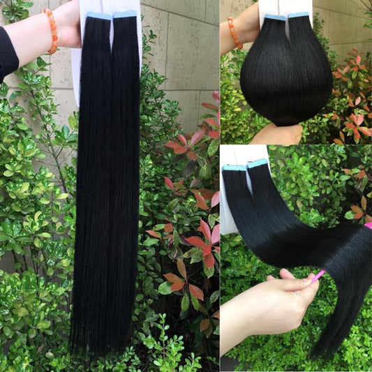 Human Hair Tape In Extension Stickers Extension Peruvian Hair