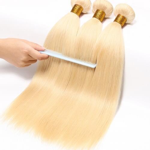 Virgin Italian Straight & Body Wave Blonde Bundles Human Hair Extensions
