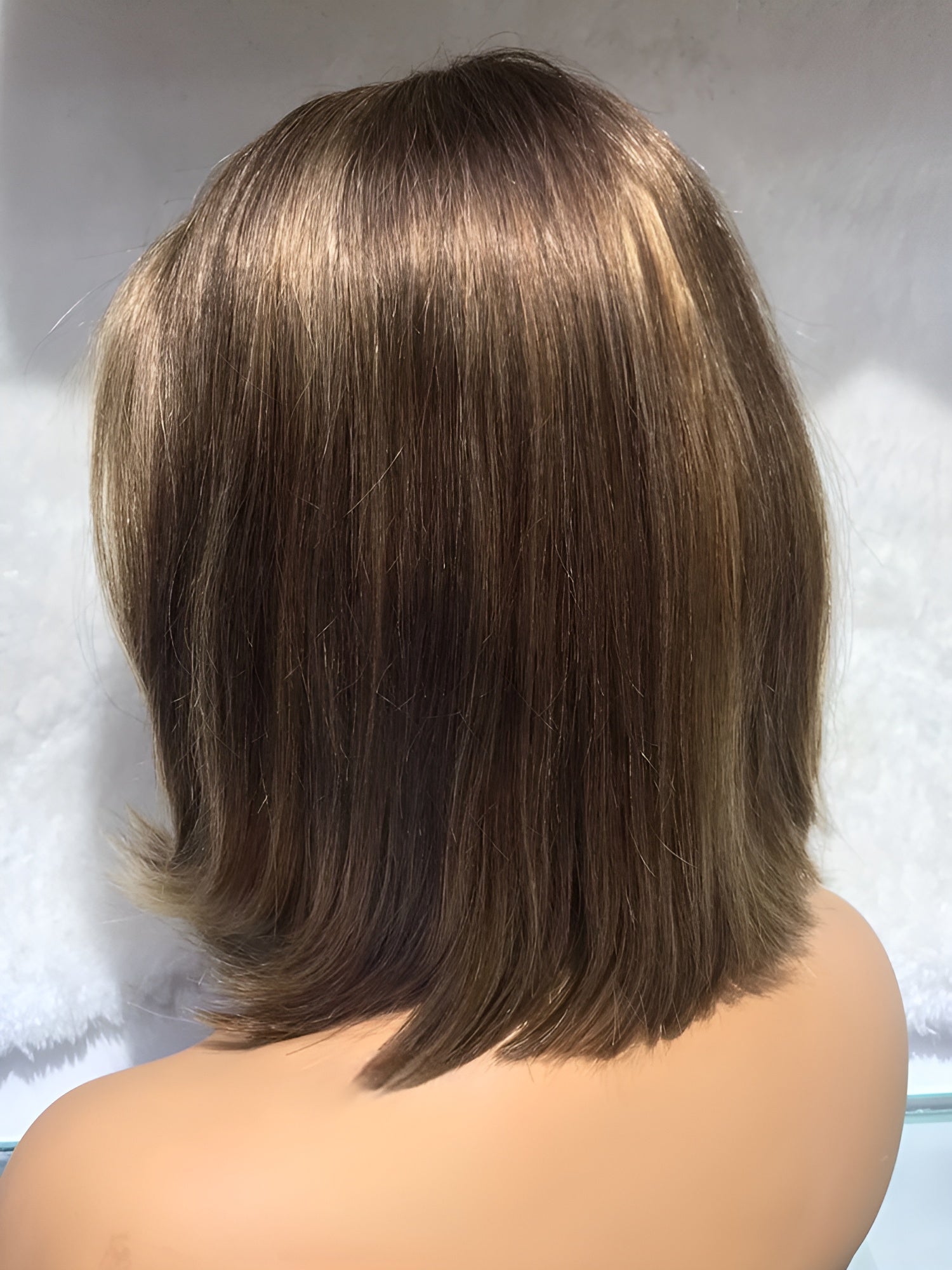 dark brown wig with highlights near me