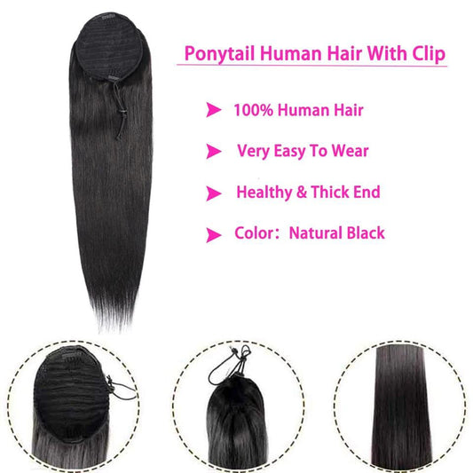 Human Hair Ponytails Premium Quality Italian Human Hair For Women