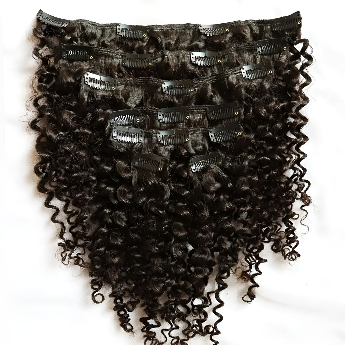 Clip Hair Extensions Peruvian Human Hair Clip On Extensions - Natural Hair and Wigs