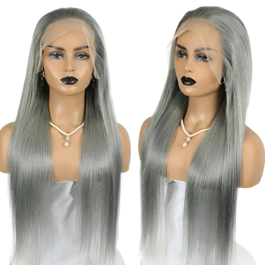 gray lace wig