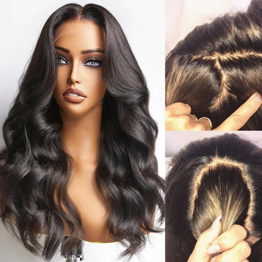 wavy human hair full lace wig