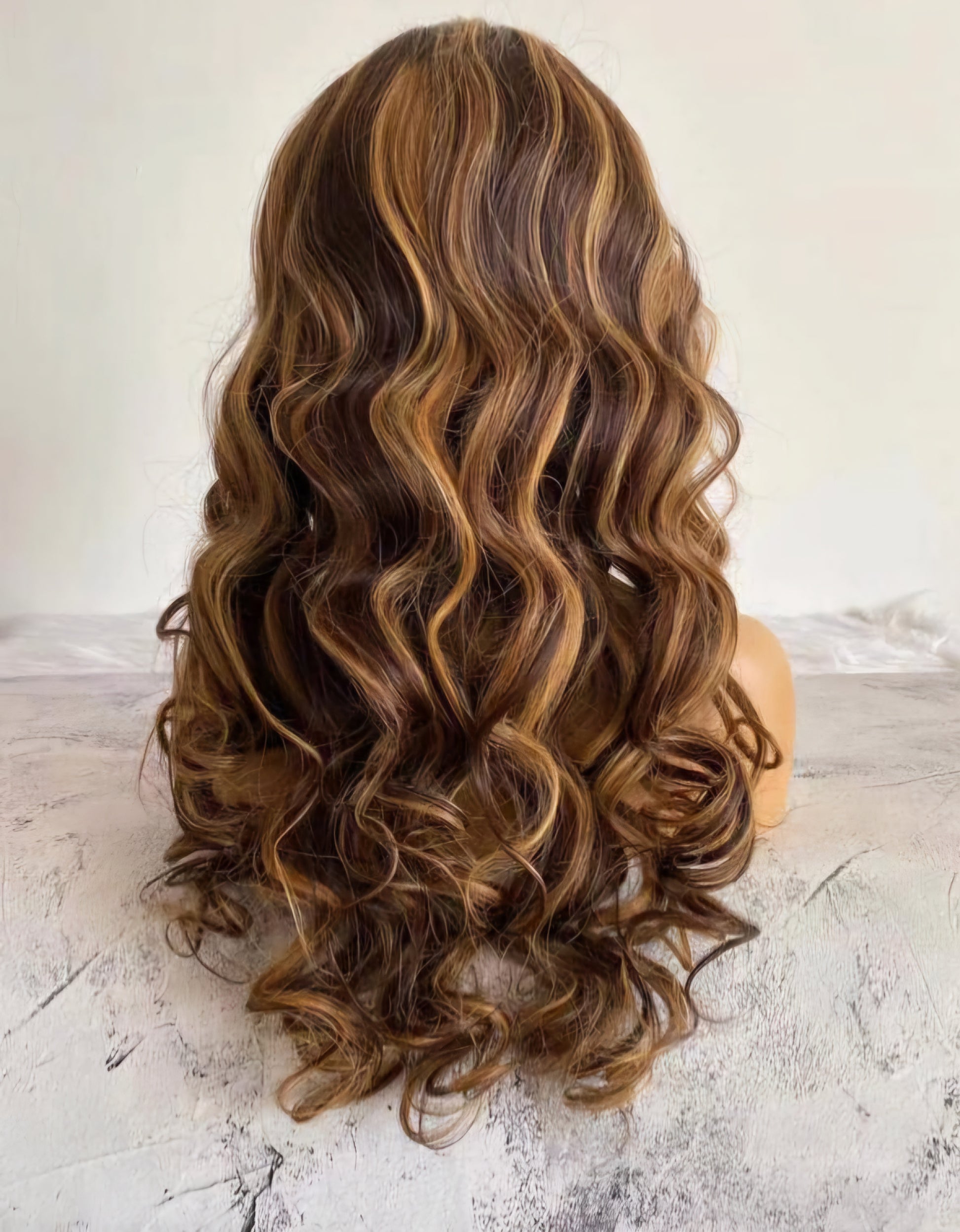 natural human hair highlight ombre peruvian lace wig